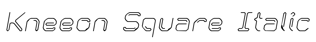 Kneeon Square Italic